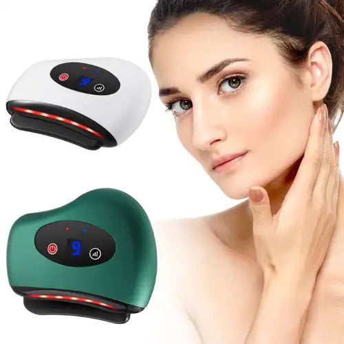 Gua Sha Électrique Vibrant - Massage Facial Anti-Âge et Lifting Naturel